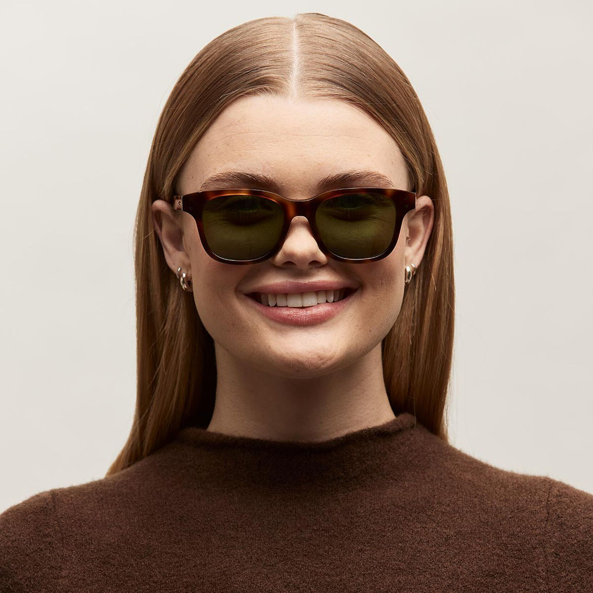 Malibu Round Sunglasses | Tortoise Frame + Green Lens | Non-Polarized - image 6