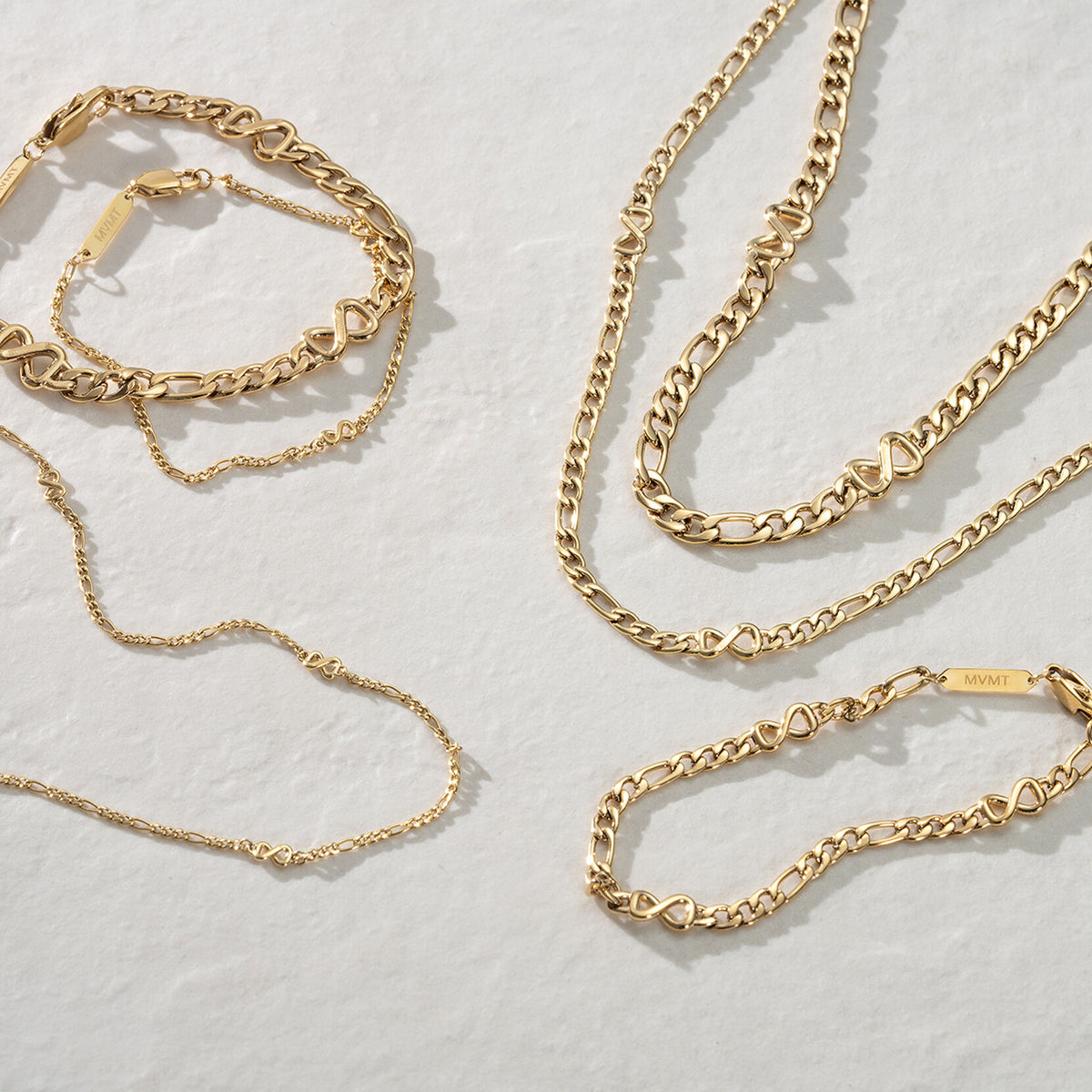Figaro Chain Bracelet - 1.8MM | Gold - image 4