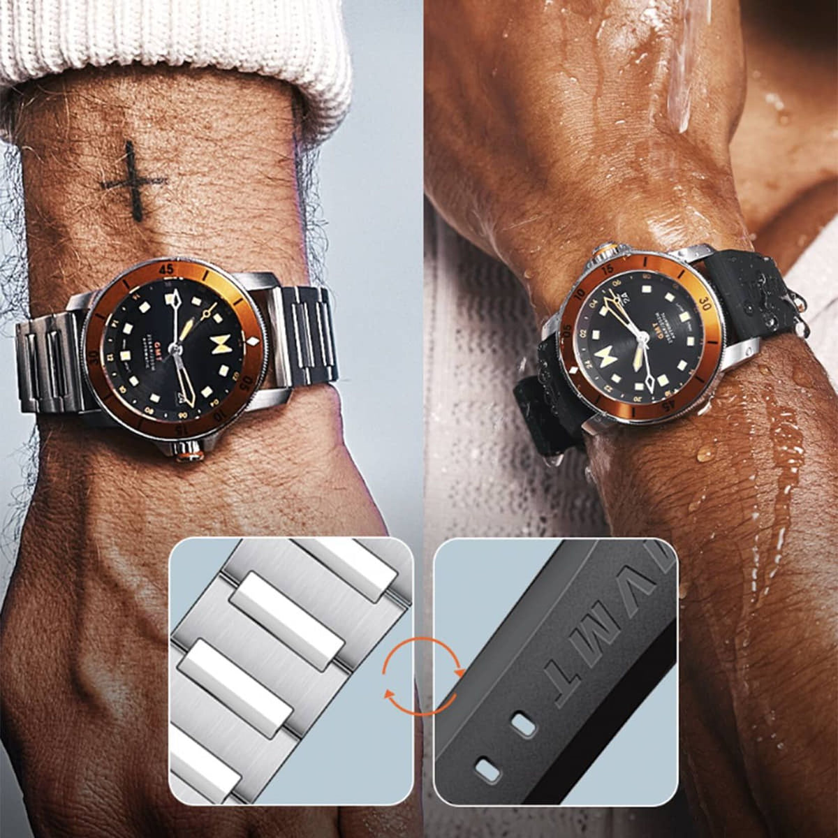 Cali Diver GMT Automatic | Horizon Orange | 40MM - image 9
