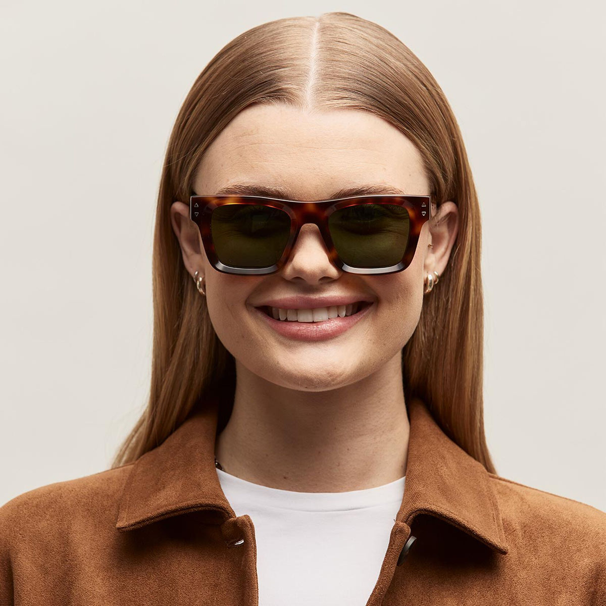 Vista Square Sunglasses | Tortoise Frame + Green Lens | Non-Polarized - image 6
