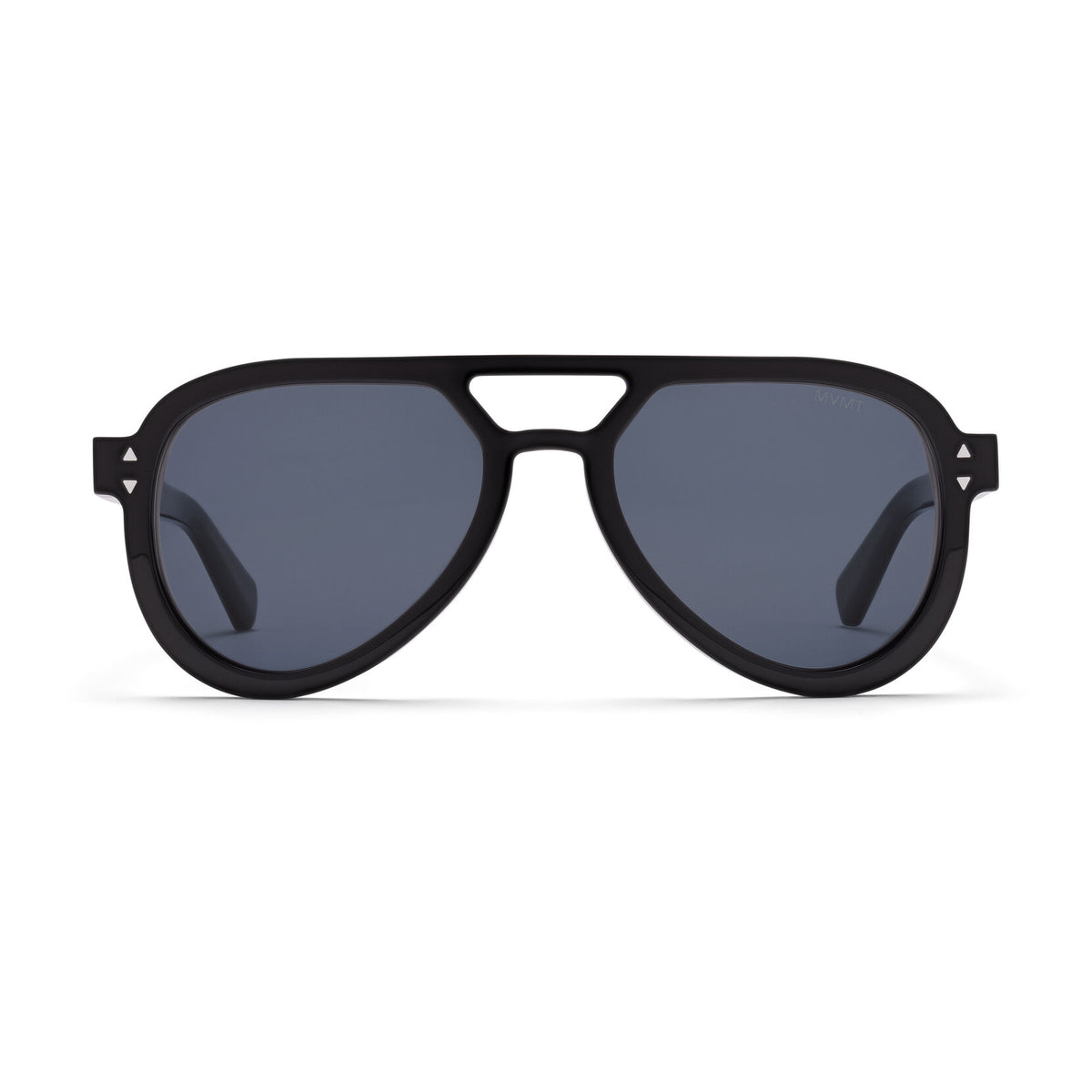 Hollywood Aviator Sunglasses | Black Frame + Blue Lens | Non-Polarized - main image