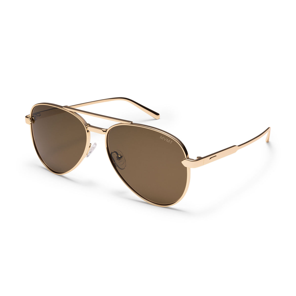 Miramar Aviator Sunglasses | Gold Frame + Brown Lens | Polarized - image 2