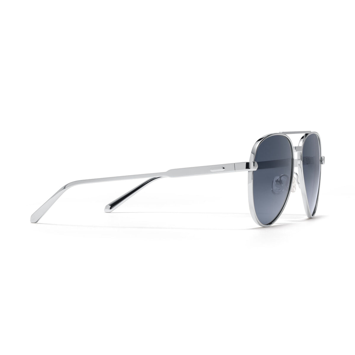 Miramar Aviator Sunglasses | Silver Frame + Blue Lens | Non-Polarized - image 5