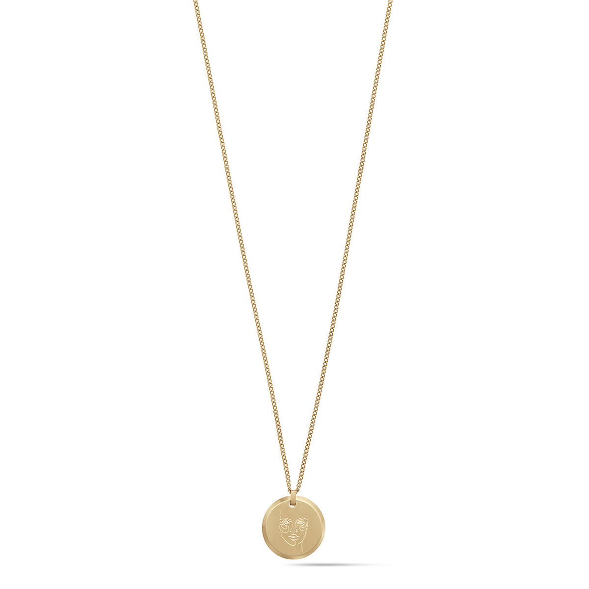 Warrior Pendant Necklace | Gold - main image