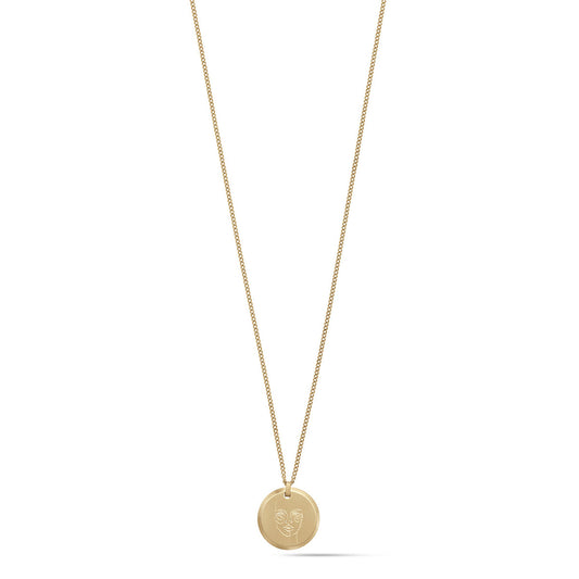 Warrior Pendant Necklace | Gold - main image