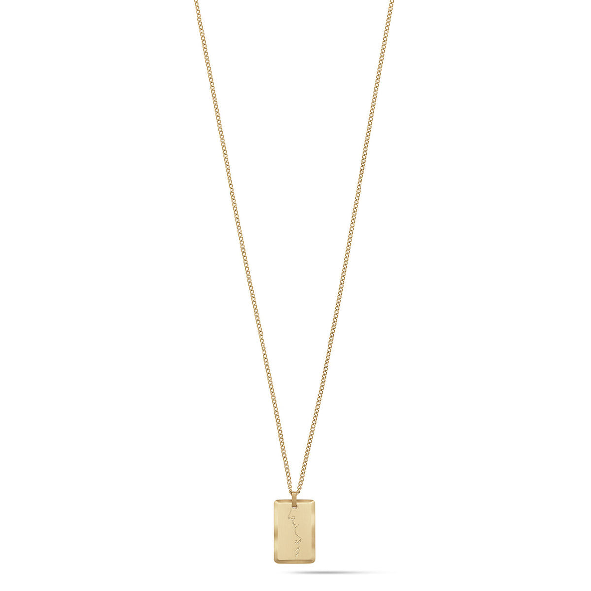 Kiss Pendant Necklace | Gold - main image