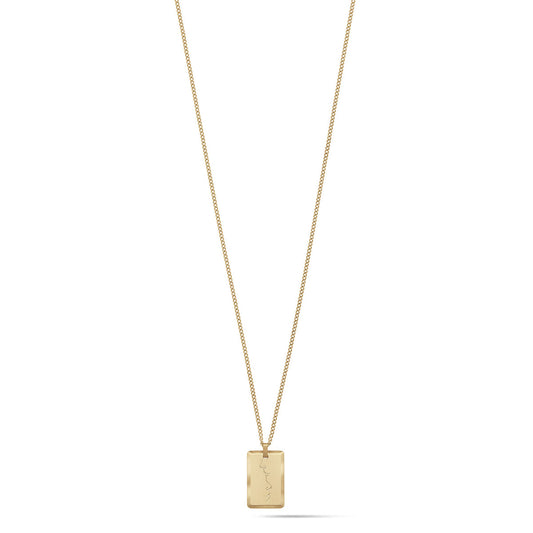 Kiss Pendant Necklace | Gold - main image