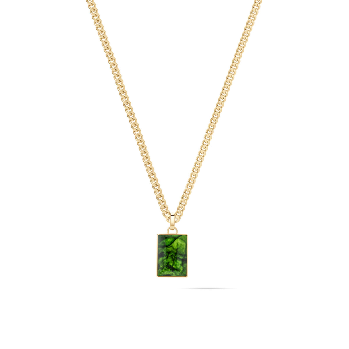 Order & Chaos Necklace | Gold + Green - main image