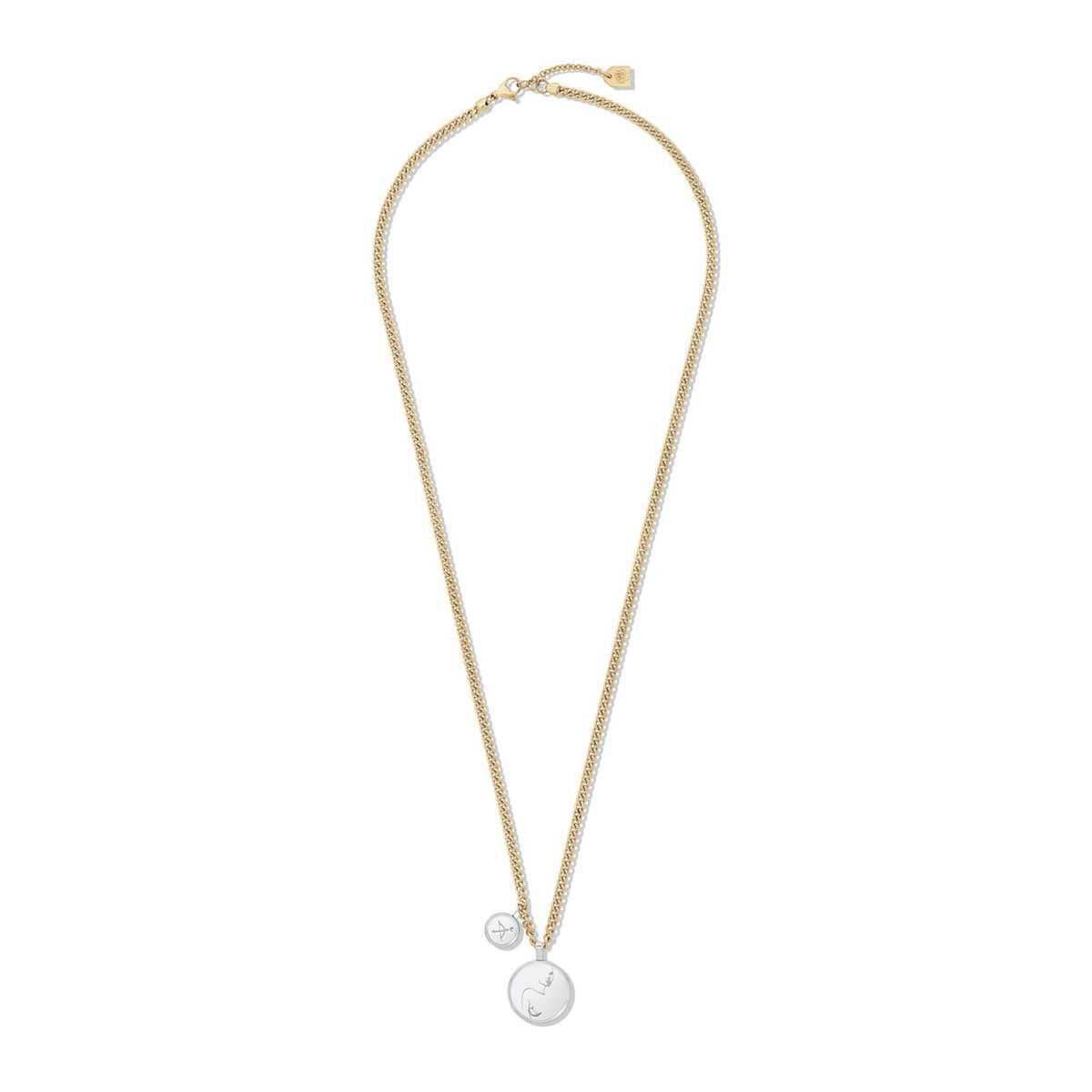 Sun & Moon Necklace | Gold + Silver - image 3