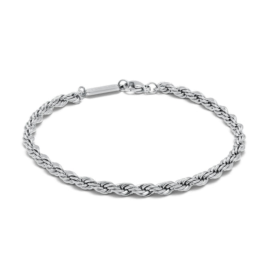 Rope Chain Bracelet - 3.9MM | Silver - main image