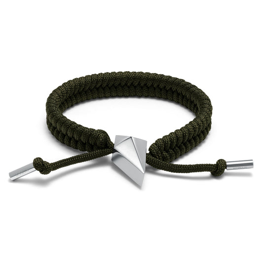 Sculpted Shark Tooth Pendant Bracelet | Green - main image
