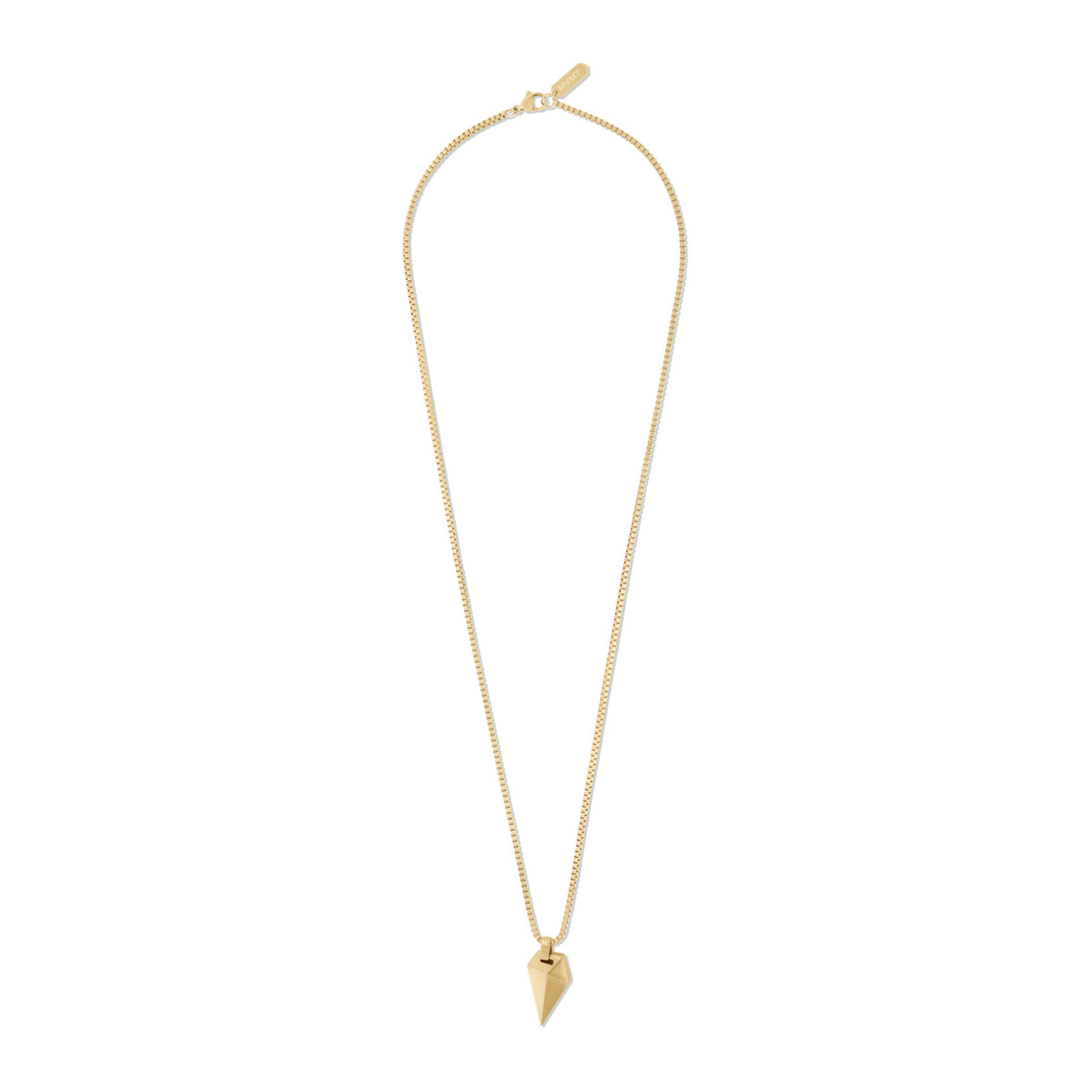 Sculpted Shark Tooth Pendant Necklace | Gold - image 2