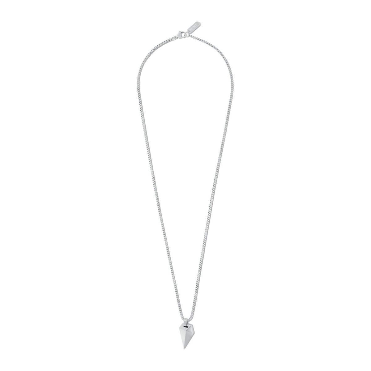 Sculpted Shark Tooth Pendant Necklace | Silver - image 2