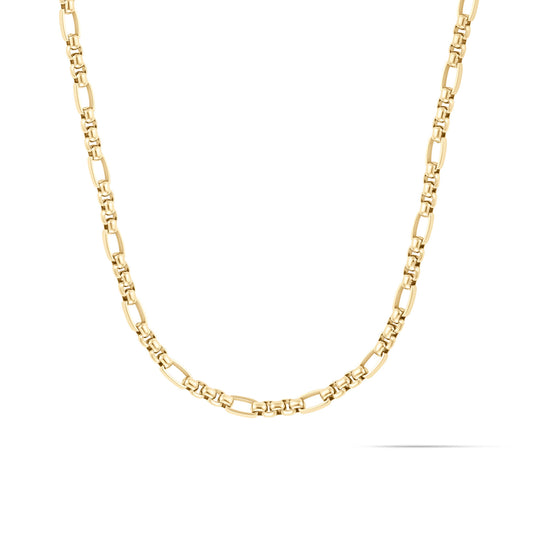 Figaro Box Chain Necklace | Gold - main image