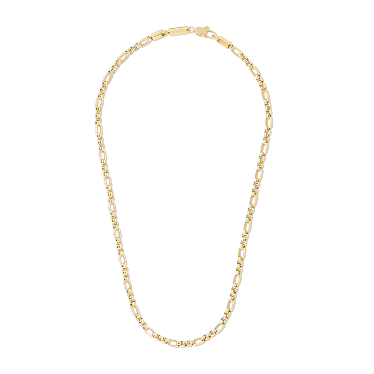 Figaro Box Chain Necklace | Gold - image 2