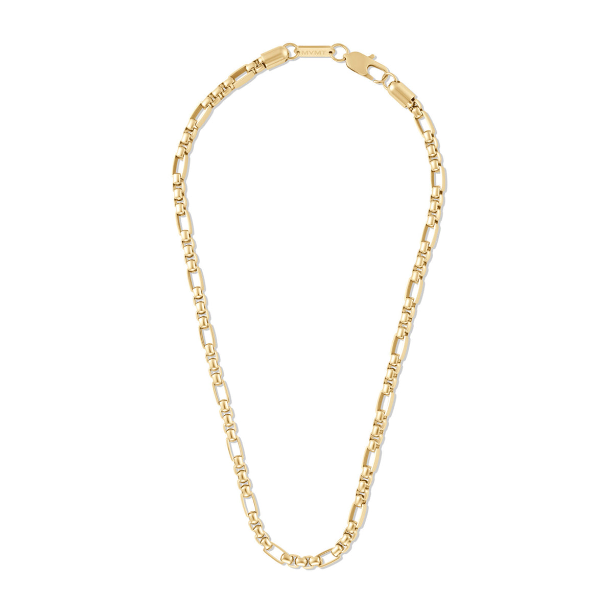 Figaro Box Chain Necklace | Gold - image 2
