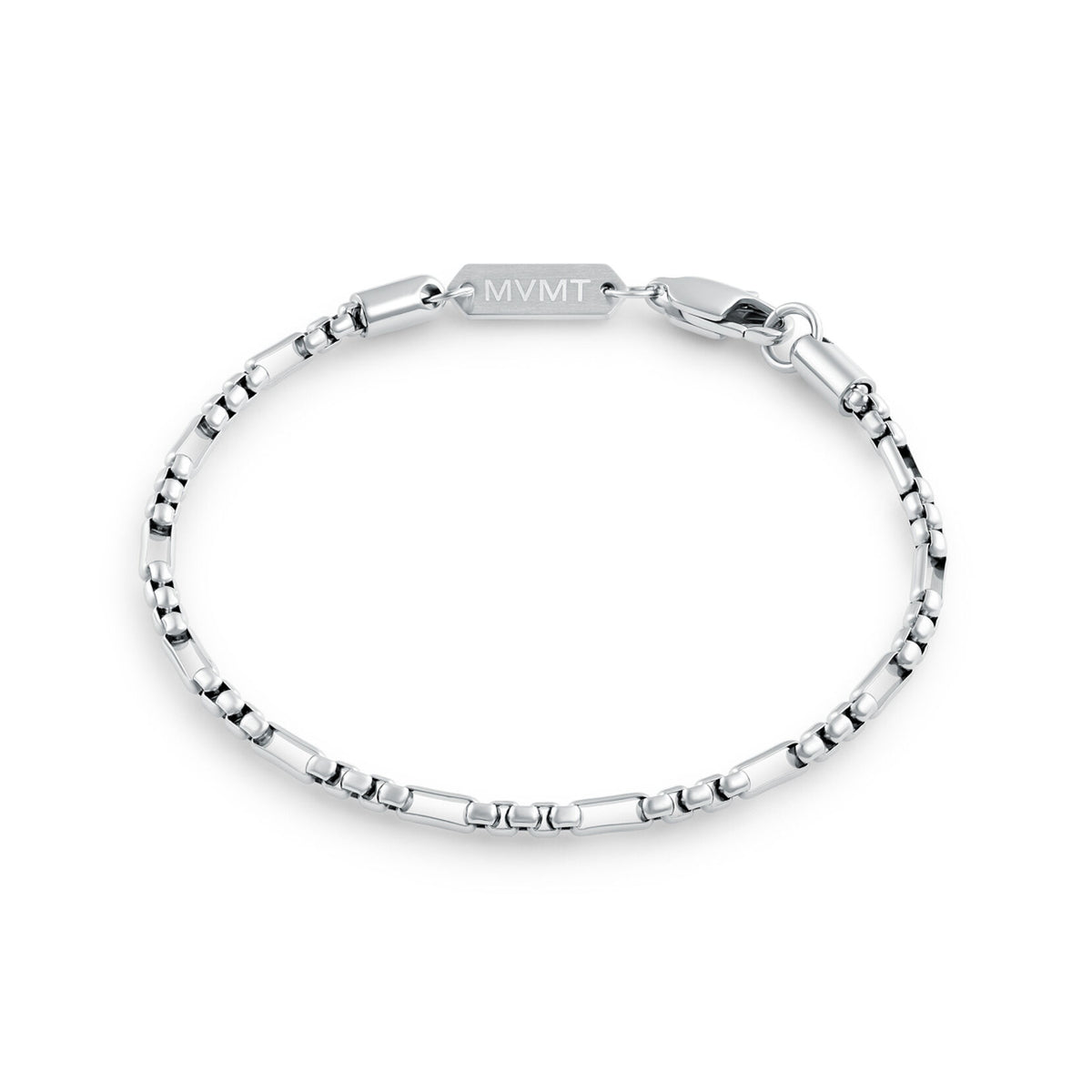 Figaro Box Chain Bracelet | Silver - main image