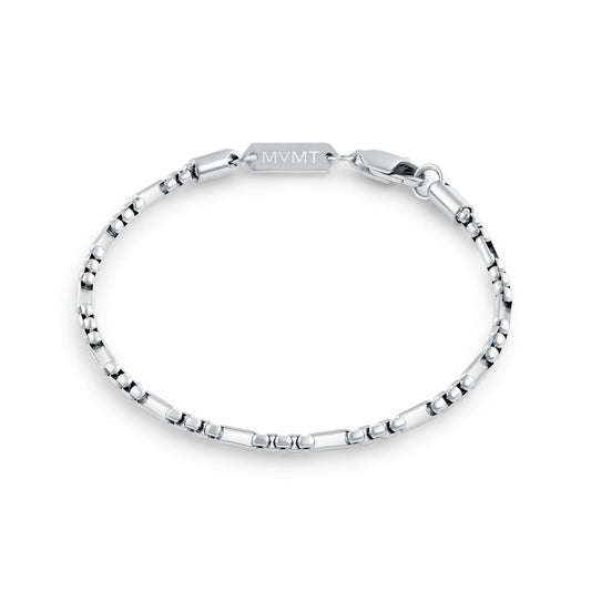 Figaro Box Chain Bracelet | Silver - main image
