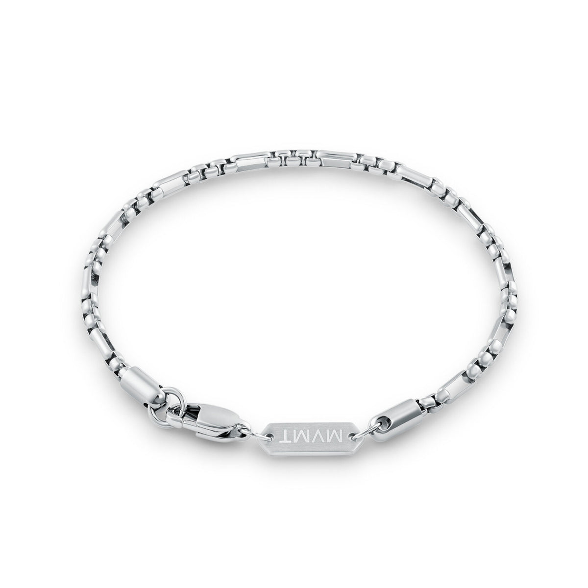 Figaro Box Chain Bracelet | Silver - image 2