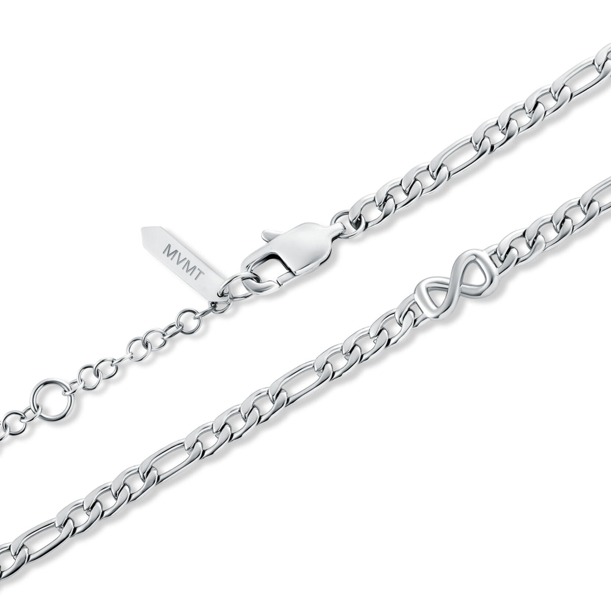 Figaro Chain Necklace - 3.8MM | Silver - image 3