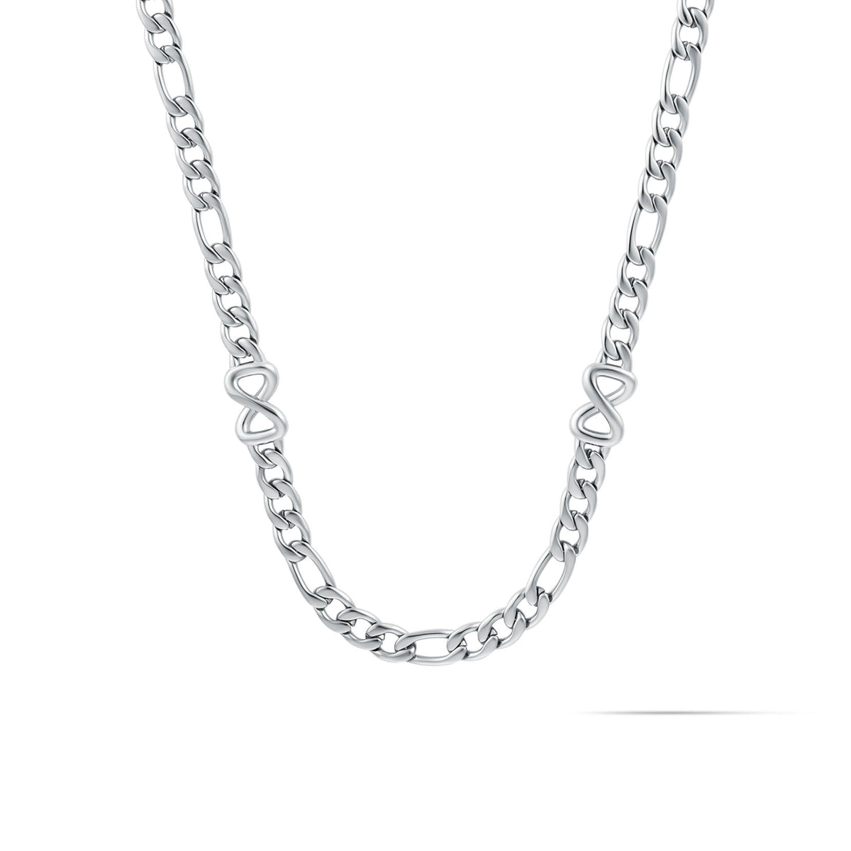 Figaro Chain Necklace - 5.3MM | Silver - main image