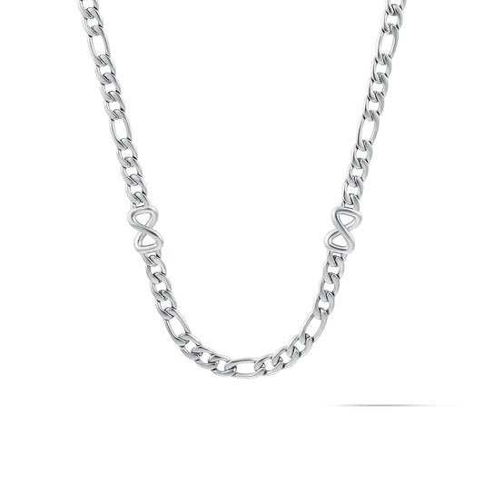Figaro Chain Necklace - 5.3MM | Silver - main image