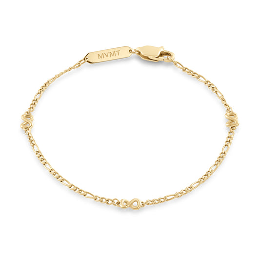Figaro Chain Bracelet - 1.8MM | Gold - main image