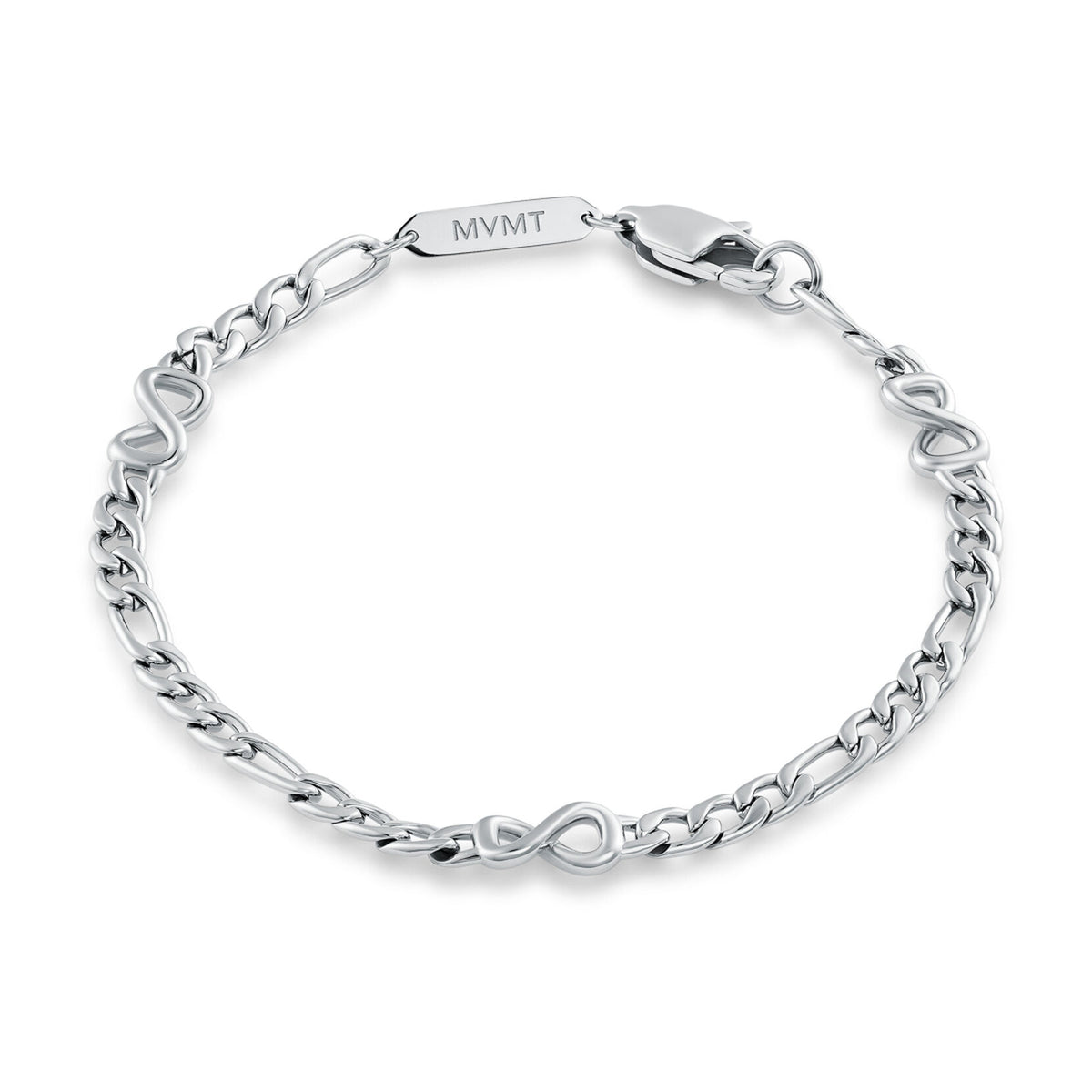 Figaro Chain Bracelet - 3.8MM | Silver - main image