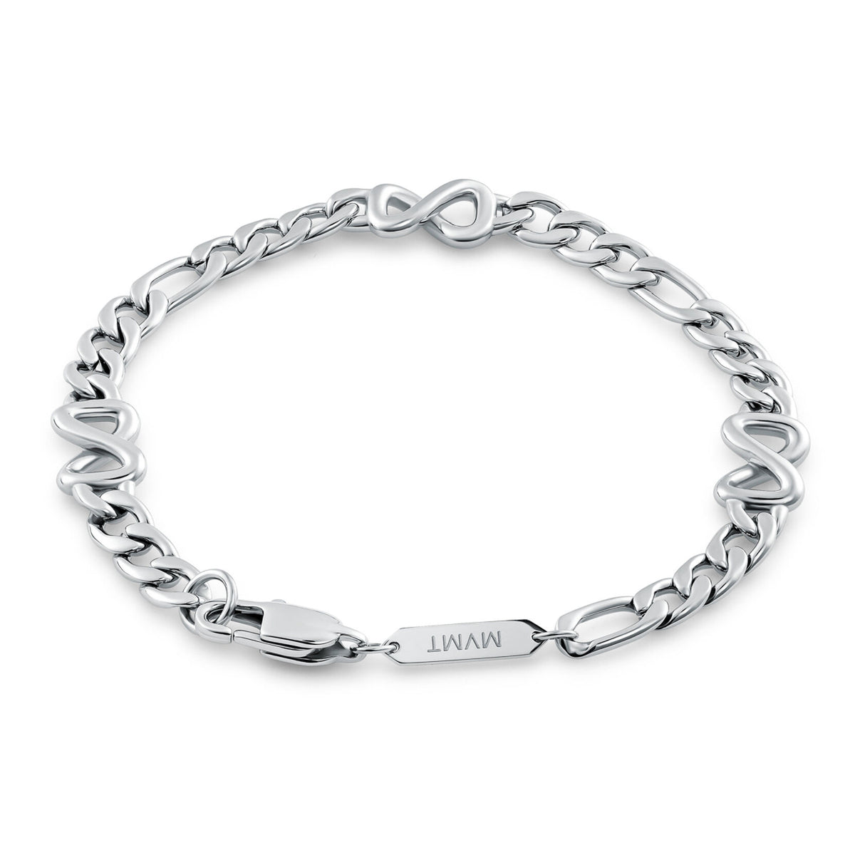 Figaro Chain Bracelet - 5.3MM | Silver - image 2