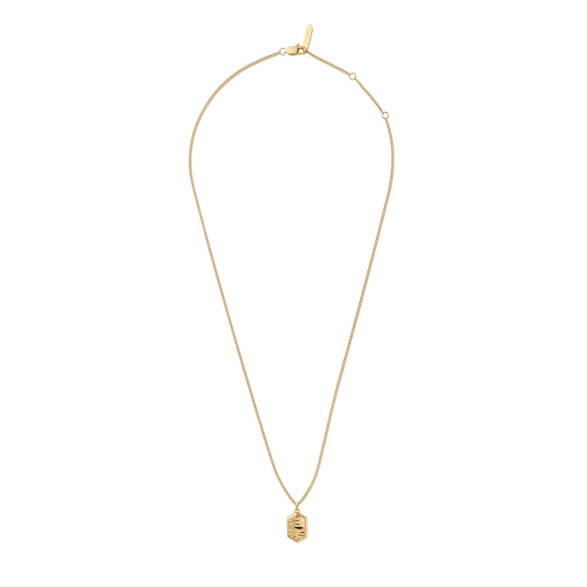 Hex Pendant Necklace | Gold - image 2